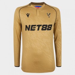 Kinder Crystal Palace 2025/26 Drittes Langarm Adler-Gold Trikot
