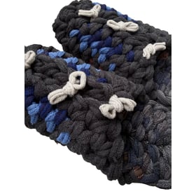 Gestrickte Upcycling-Hausschuhe