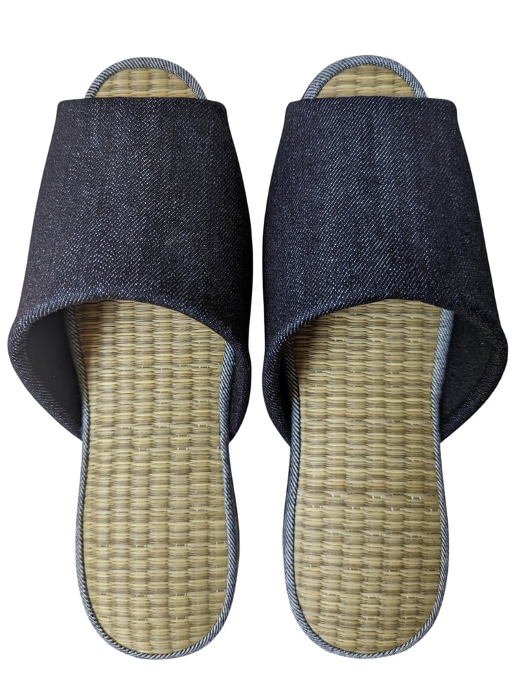 Offene TATAMI Denim-Slipper in verschiedenen Farben