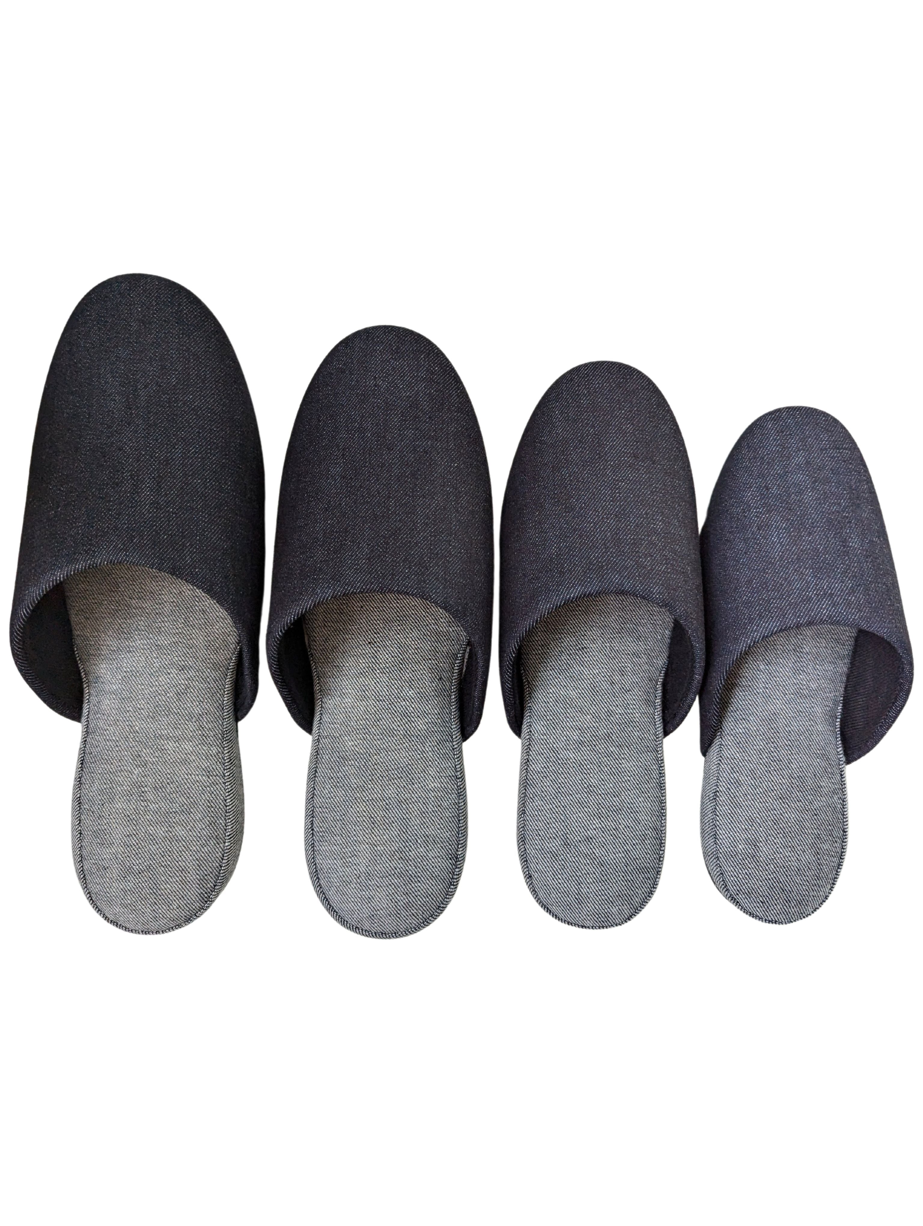 Schlichte Denim-Hiroshima-Slipper Schlichte Denim-Hiroshima-Slipper