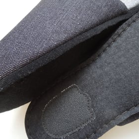 Schlichte Denim-Hiroshima-Slipper Schlichte Denim-Hiroshima-Slipper