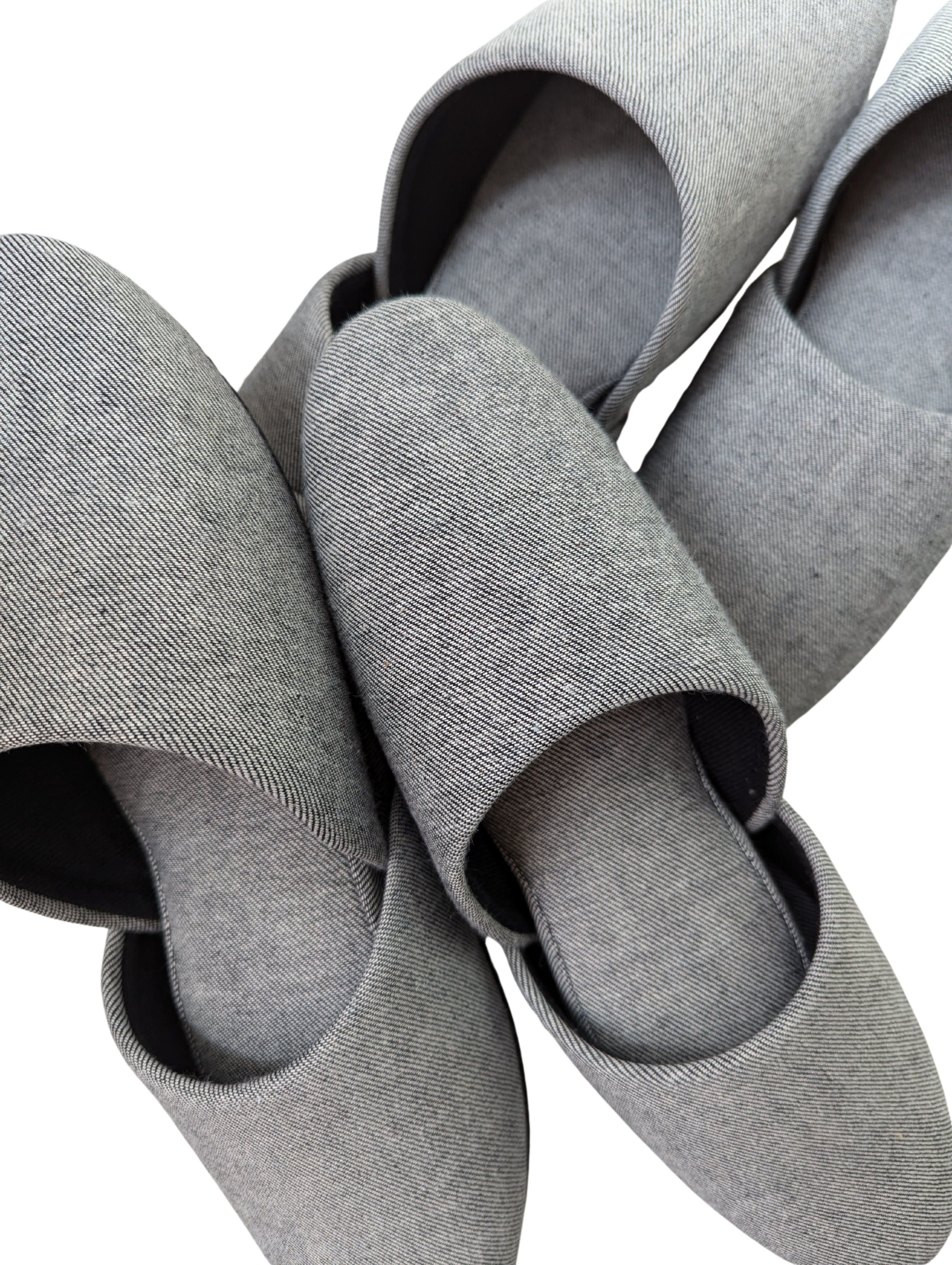 Denim Hiroshima Hausschuhe, schlicht, Typ B Denim Hiroshima Hausschuhe, schlicht, Typ B
