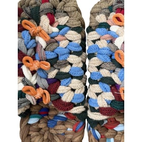 Gestrickte Upcycling-Hausschuhe