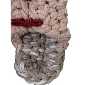 Gestrickte Upcycling-Hausschuhe Gestrickte Upcycling-Hausschuhe