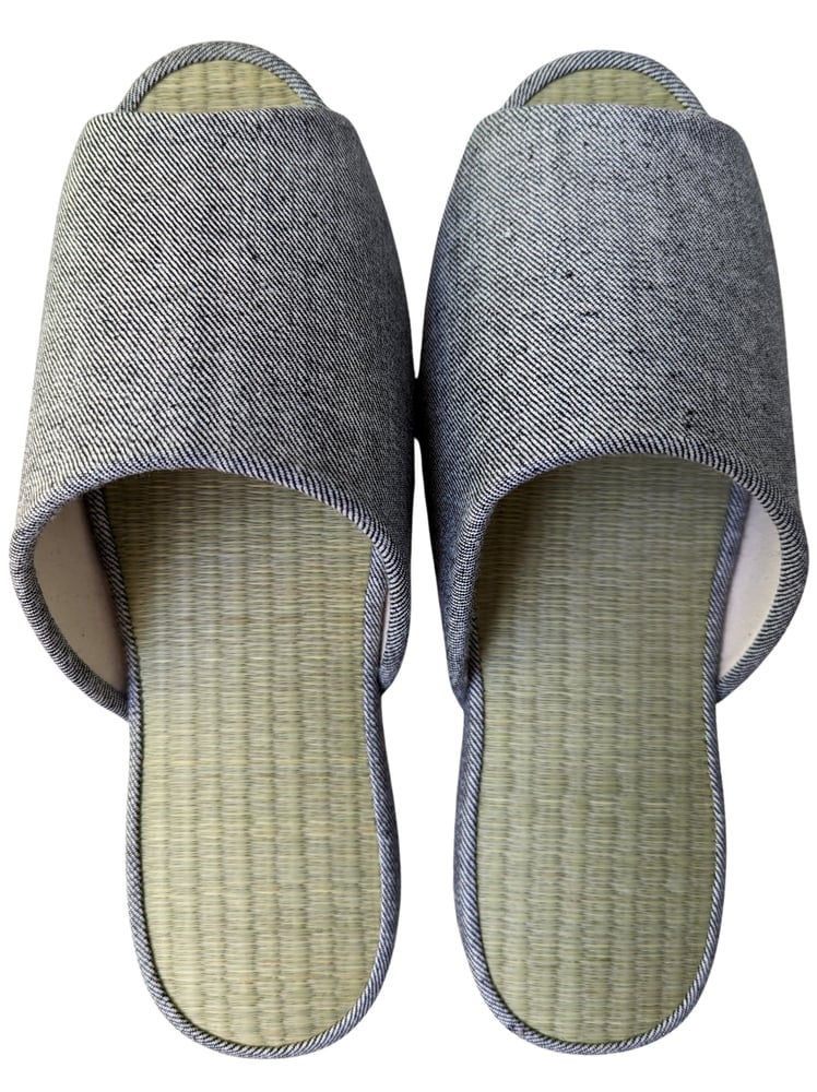 Offene TATAMI Denim-Slipper Typ B