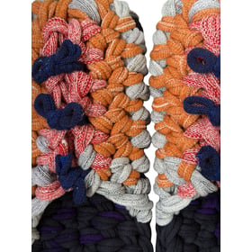 Gestrickte Upcycling-Hausschuhe Gestrickte Upcycling-Hausschuhe