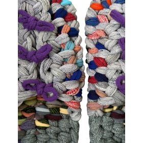 Gestrickte Upcycling-Hausschuhe Gestrickte Upcycling-Hausschuhe