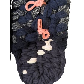 Gestrickte Upcycling-Hausschuhe Gestrickte Upcycling-Hausschuhe